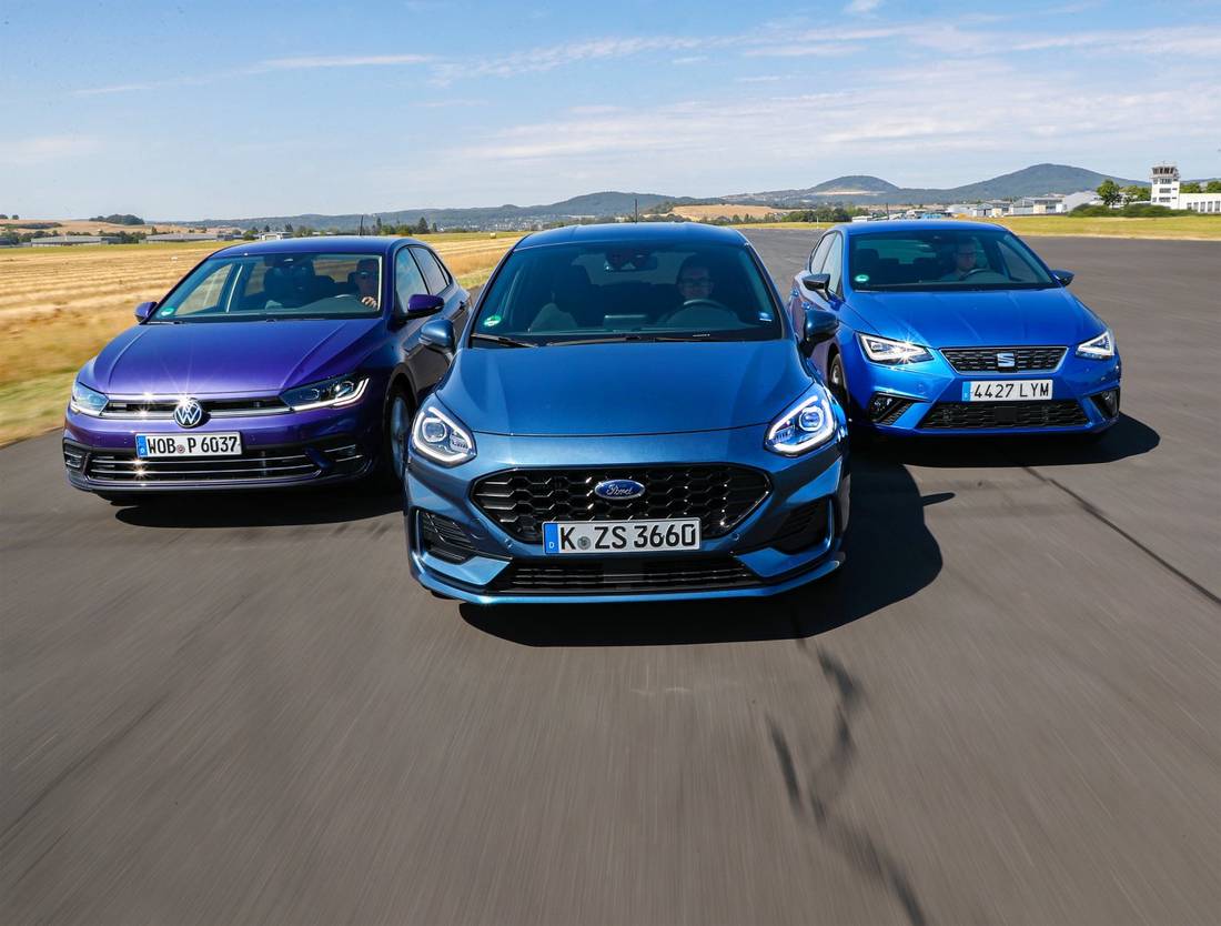 TEST - zo gaat de Ford Fiesta strijdend ten onder tegen de Volkswagen Polo en Seat Ibiza