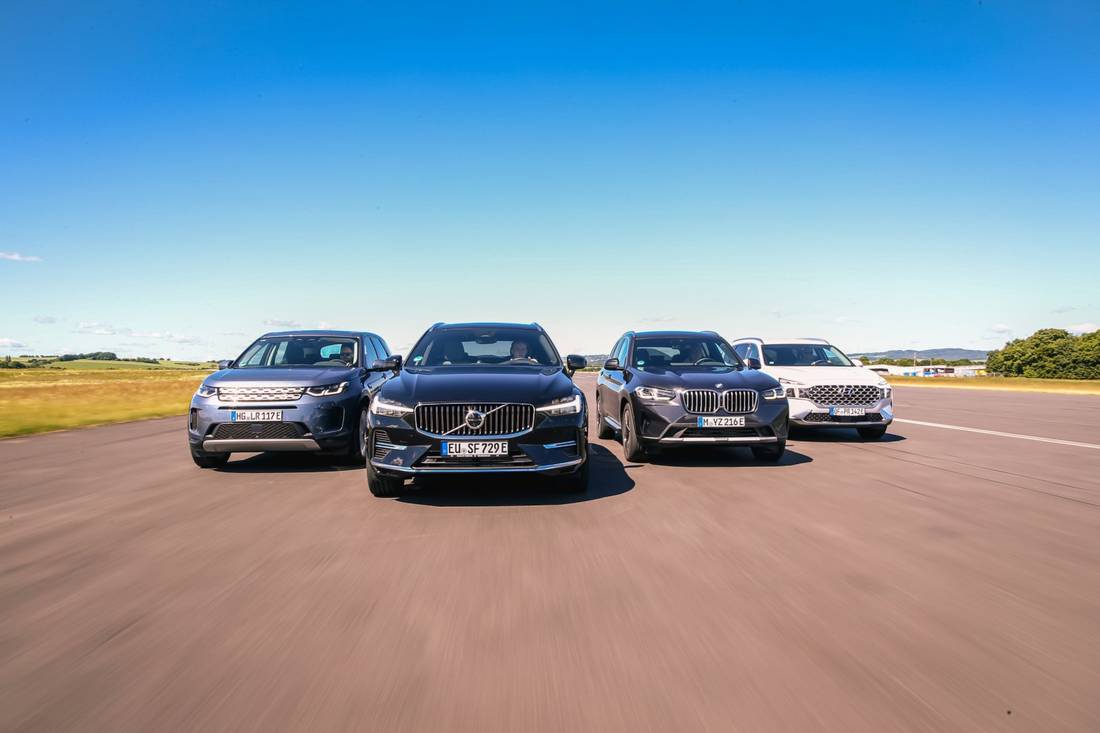 Zo verplettert de Volvo XC60 de BMW X3, Hyundai Santa Fe en Land Rover Discovery Sport