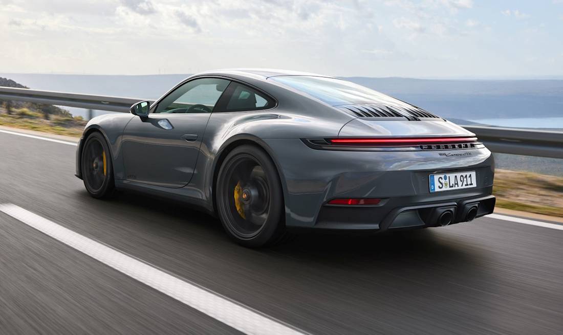 Porsche 911 GTS Hybrid achterkant