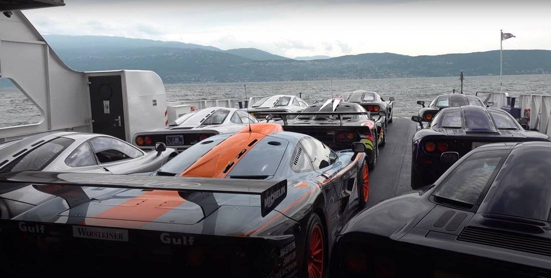 Als deze veerboot zinkt, gaat er 200 miljoen euro aan McLaren F1's naar de kelder