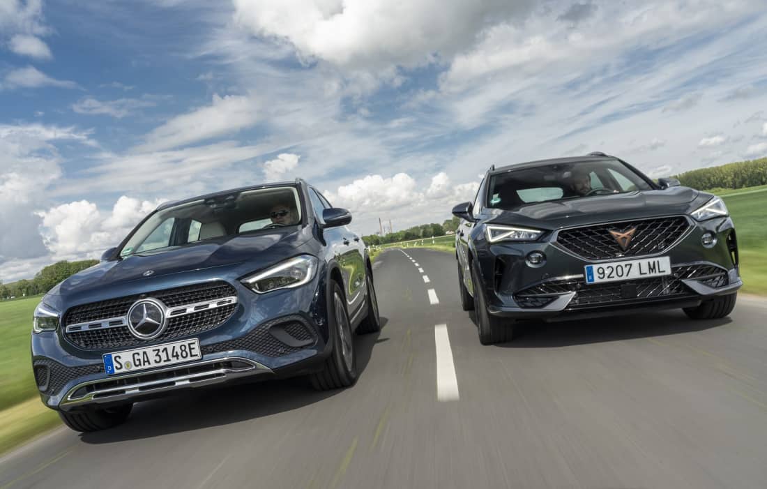 Test Cupra Formentor e-Hybrid en Mercedes GLA 250e