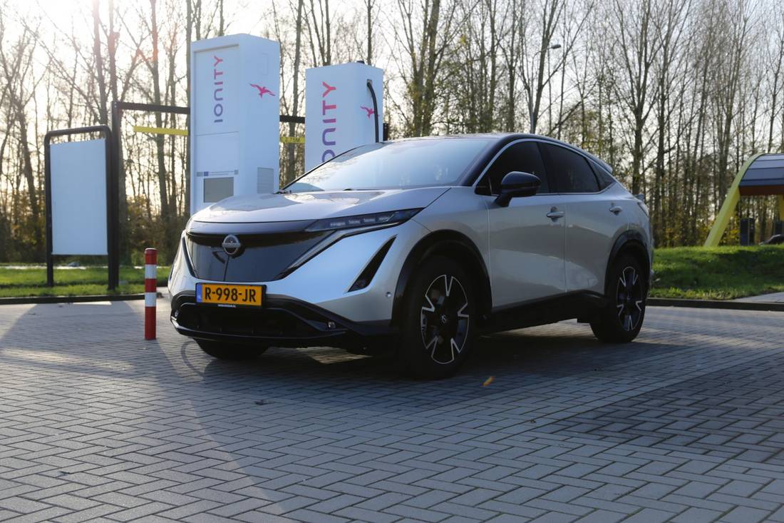 Nissan Ariya: actieradius gemeten bij 100 en 130 km/h